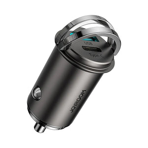 Cargador de Auto Joyroom Metálico USB + USB-C 45W