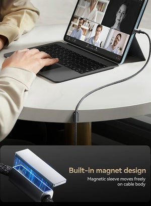 Cable USB-C a Lightning 30W Carga Rápida 1.2 m con Soporte – Joyroom