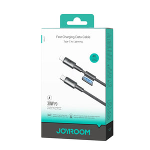 Cable USB-C a Lightning 30W Carga Rápida 1.2 m con Soporte – Joyroom