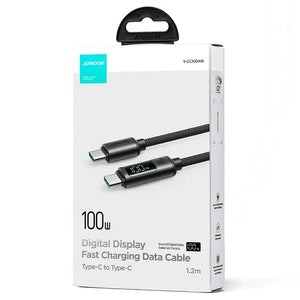 Cable USB-C a USB-C 100W con Pantalla LED Carga Rápida 1.2 m