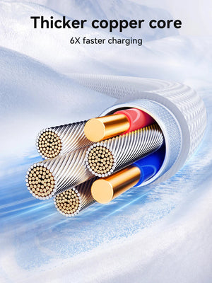 Cable USB-C a USB-C 60W Carga Rápida 1.2 m Blanco