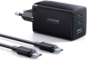 Cargador Joyroom Triple Puerto 65W con Cable 1.2 m