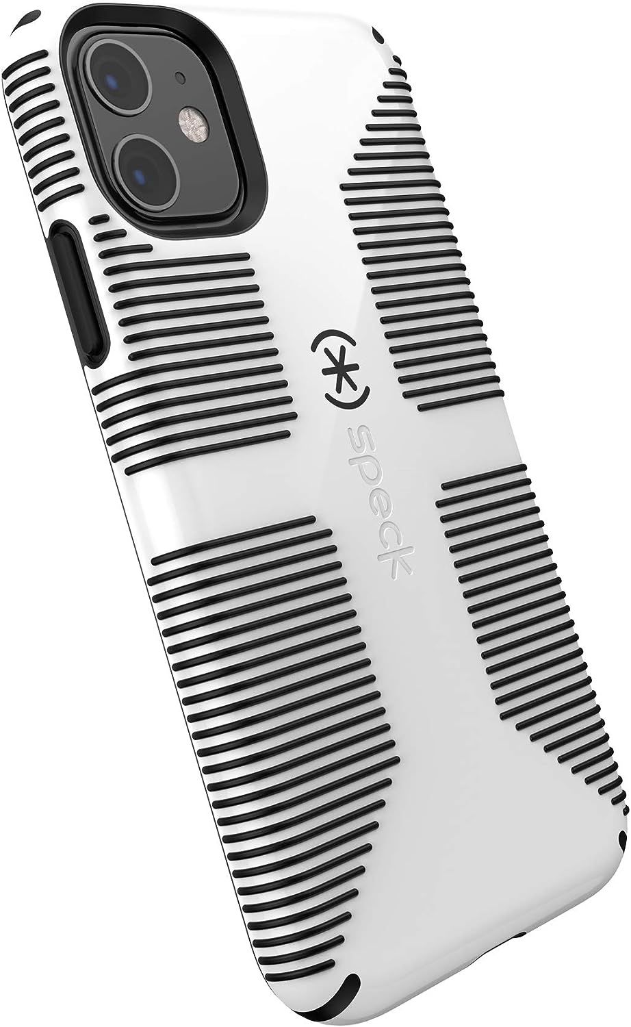 Carcasa Speck Plástico Sólido Blanco-Negro para iPhone 12 / 12 Pro