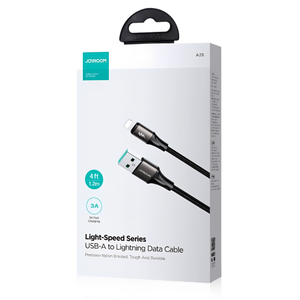 Cable USB-A a Lightning 3A Carga Rápida 1.2 m / 2 m – Joyroom