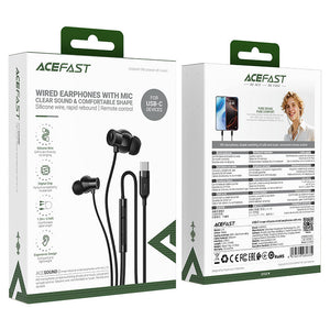 Audífonos alámbricos ACEFAST L10 - Negro