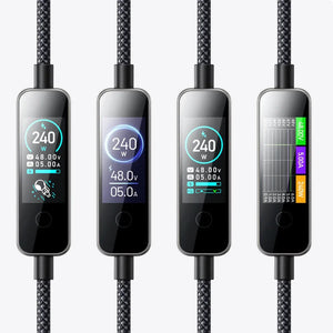 Cable de datos y carga McDodo CA-8750 240W USB-C a USB-C 1.2 m - Negro