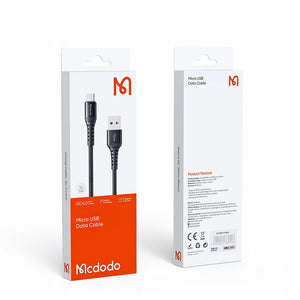Cable de datos y carga McDodo CA-2281 Micro USB 1 m - Negro