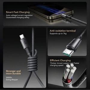 Cable USB-C a USB-C 60W Carga Rápida con Soporte Magnético – Joyroom