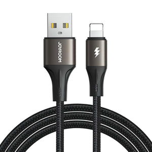 Cable USB-A a Lightning 3A Carga Rápida 1.2 m / 2 m – Joyroom