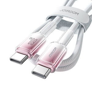 Cable USB-C a USB-C 60W Carga Rápida 1.2 m Blanco