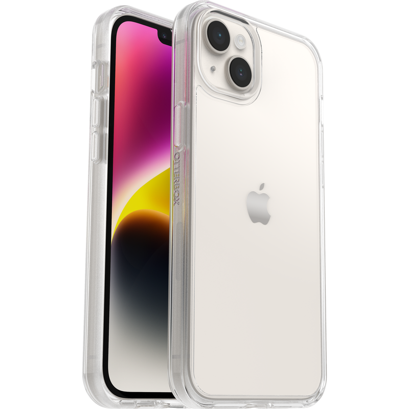 Carcasa OtterBox Symmetry para iPhone 14 Plus – Plástico Sólido Blanco Transparente