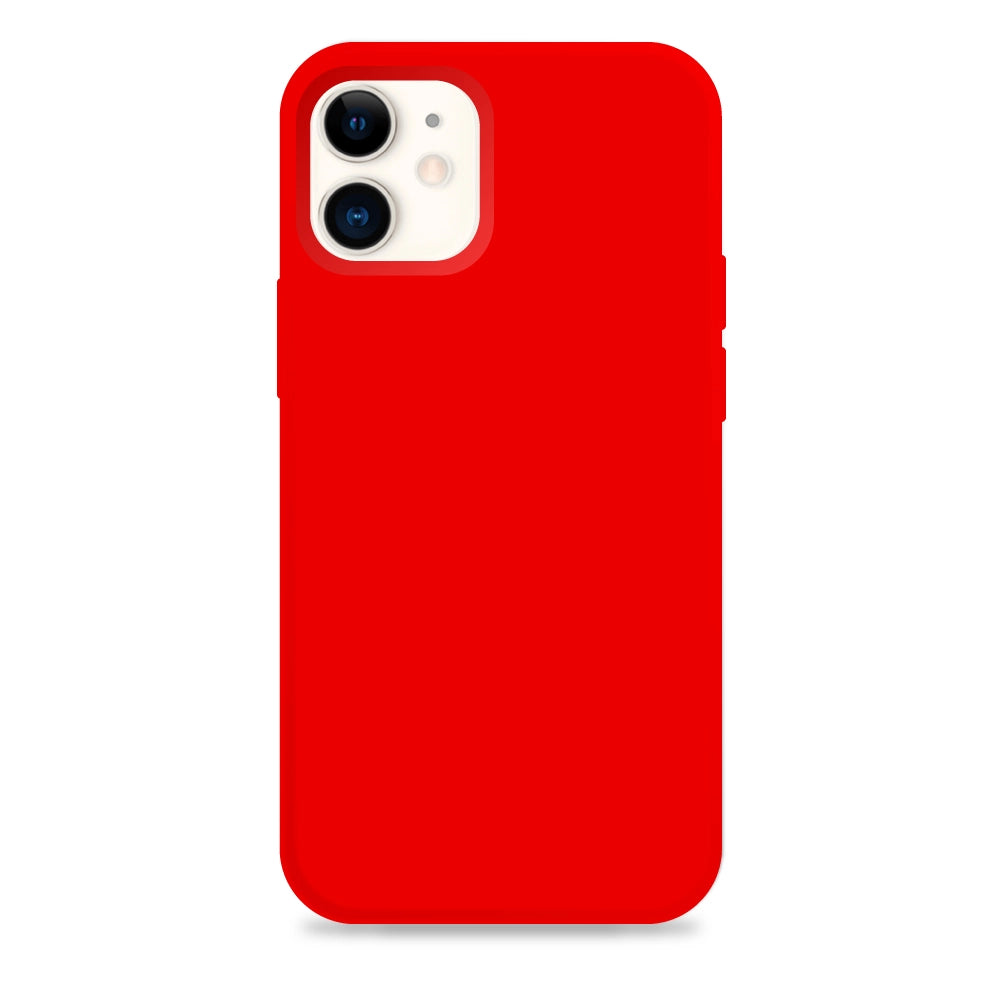 Carcasa de Silicona Roja para iPhone 12 Mini