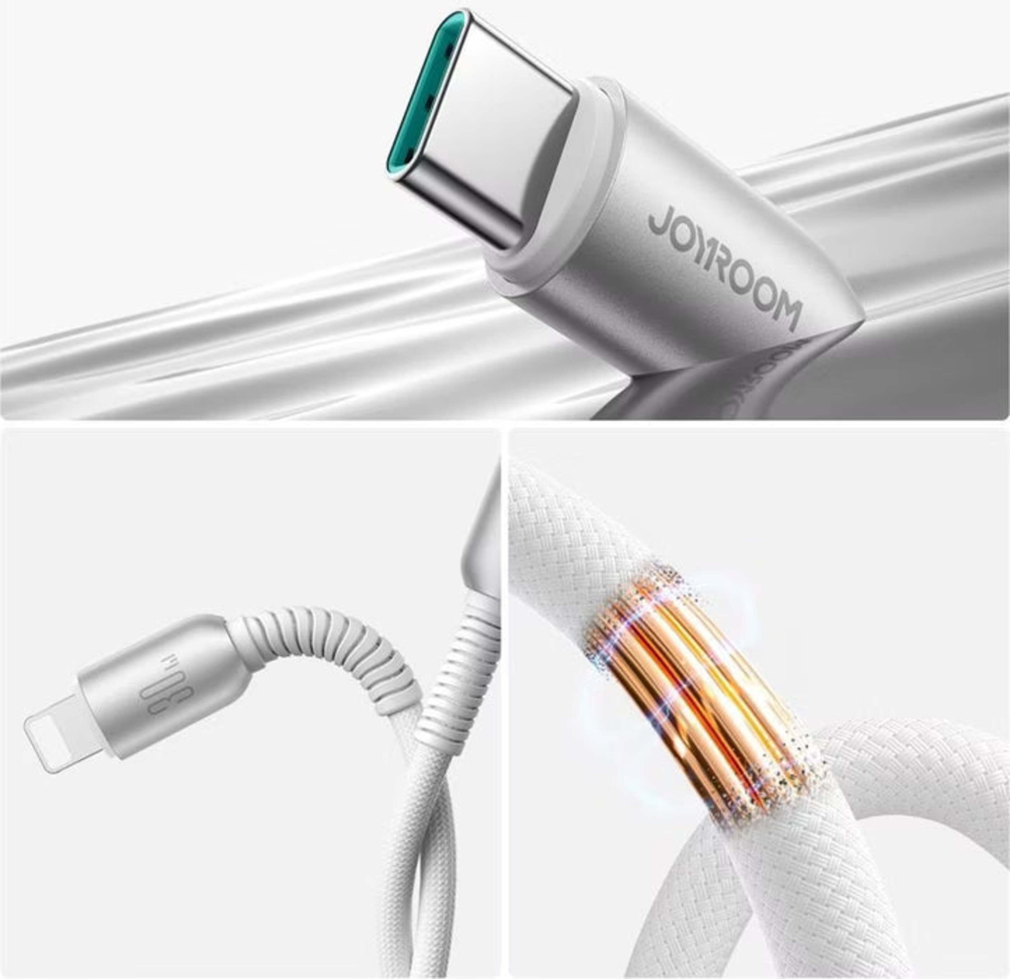 Cable USB-C a Lightning 30W Carga Rápida 1.2 m Compatible iPhone 
