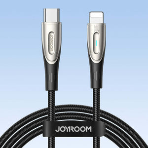 Cable USB-C a Lightning 30W Carga Rápida 1.2 m Compatible iPhone – Joyroom 
