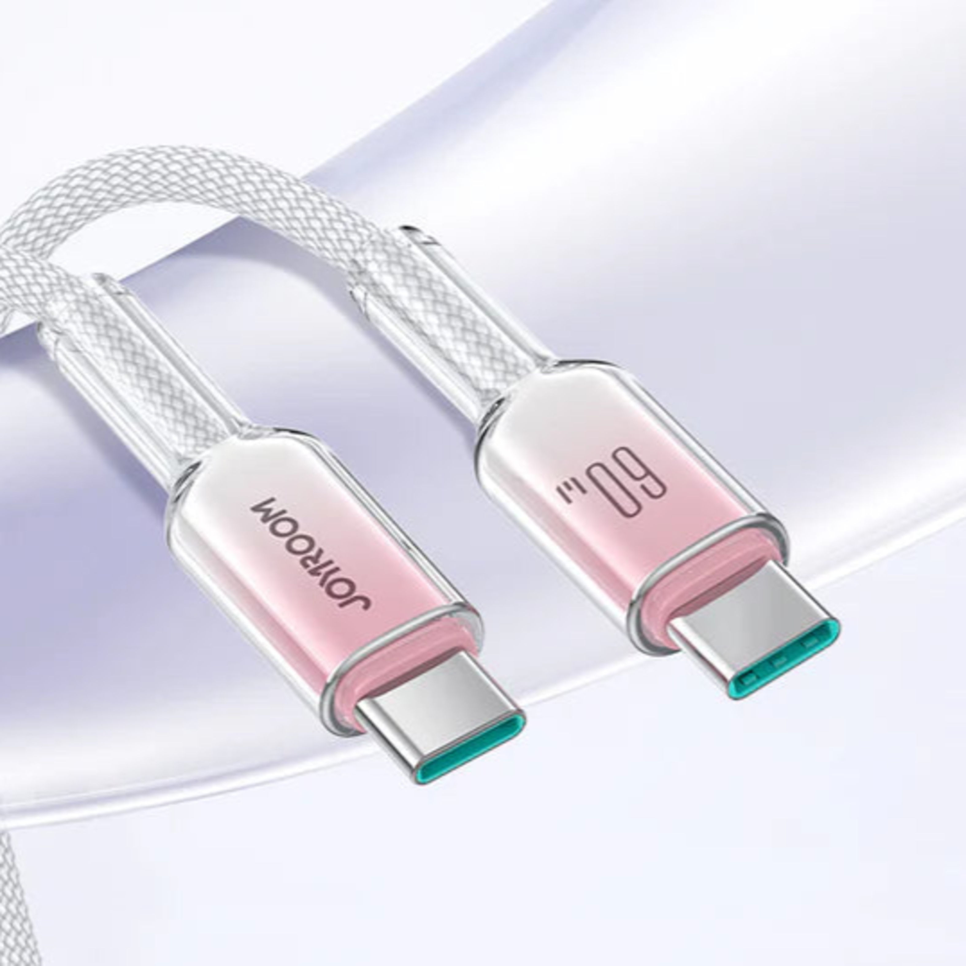 Cable USB-C a USB-C 60W Carga Rápida 1.2 m Blanco 