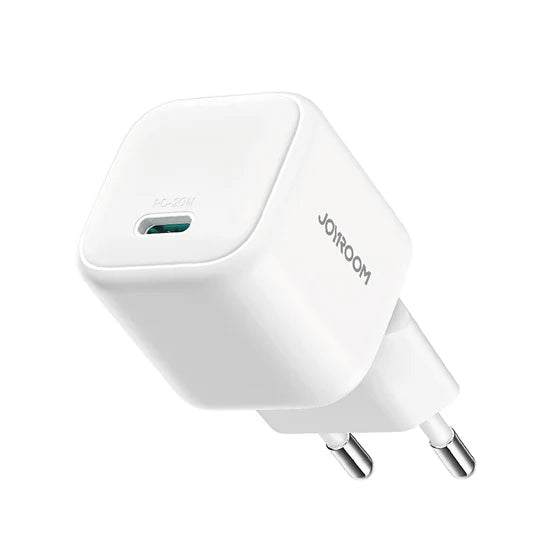 Mini Cargador GaN 20W – Blanco | Potencia Compacta con Tecnología GaN