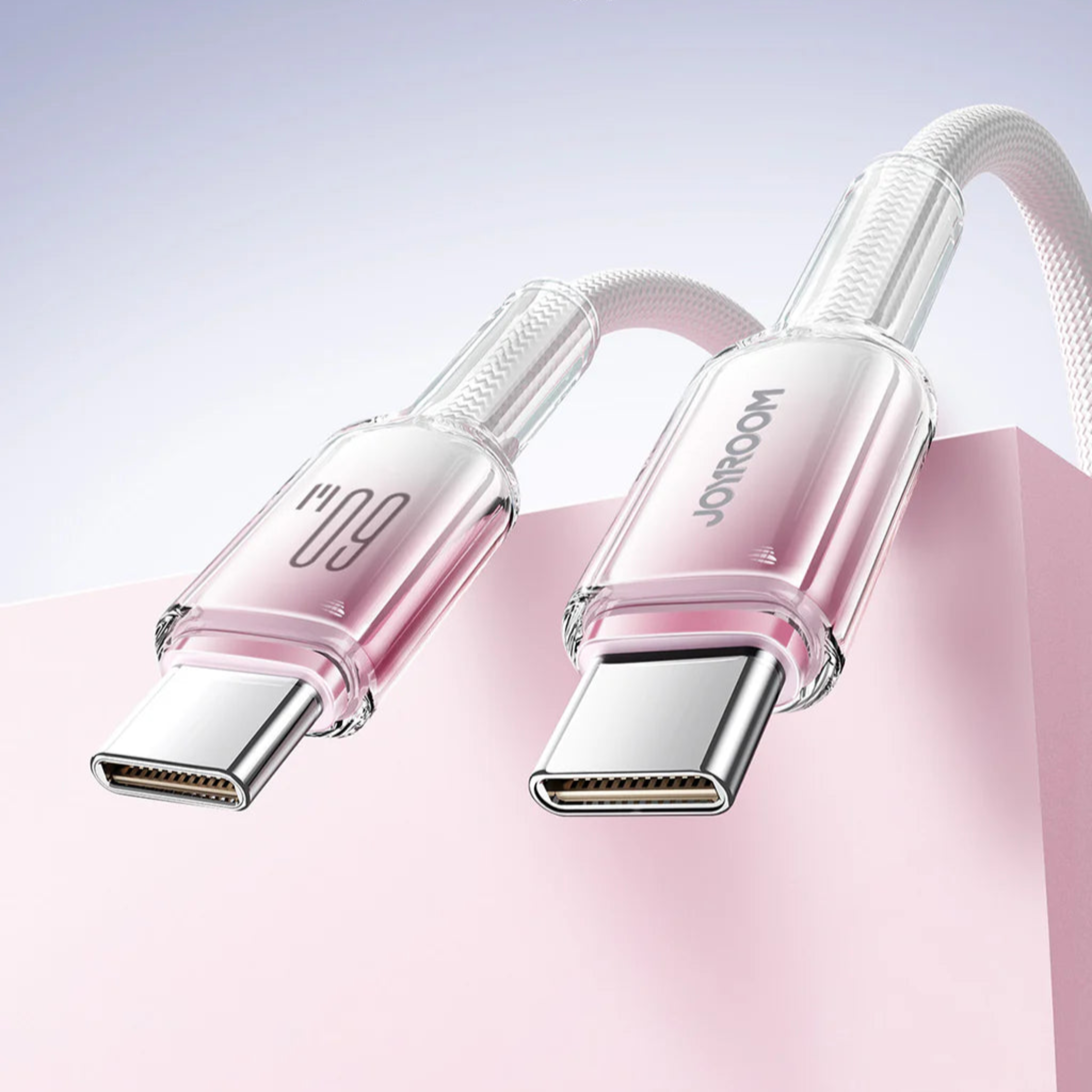 Cable USB-C a USB-C 60W Carga Rápida 1.2 m Blanco 