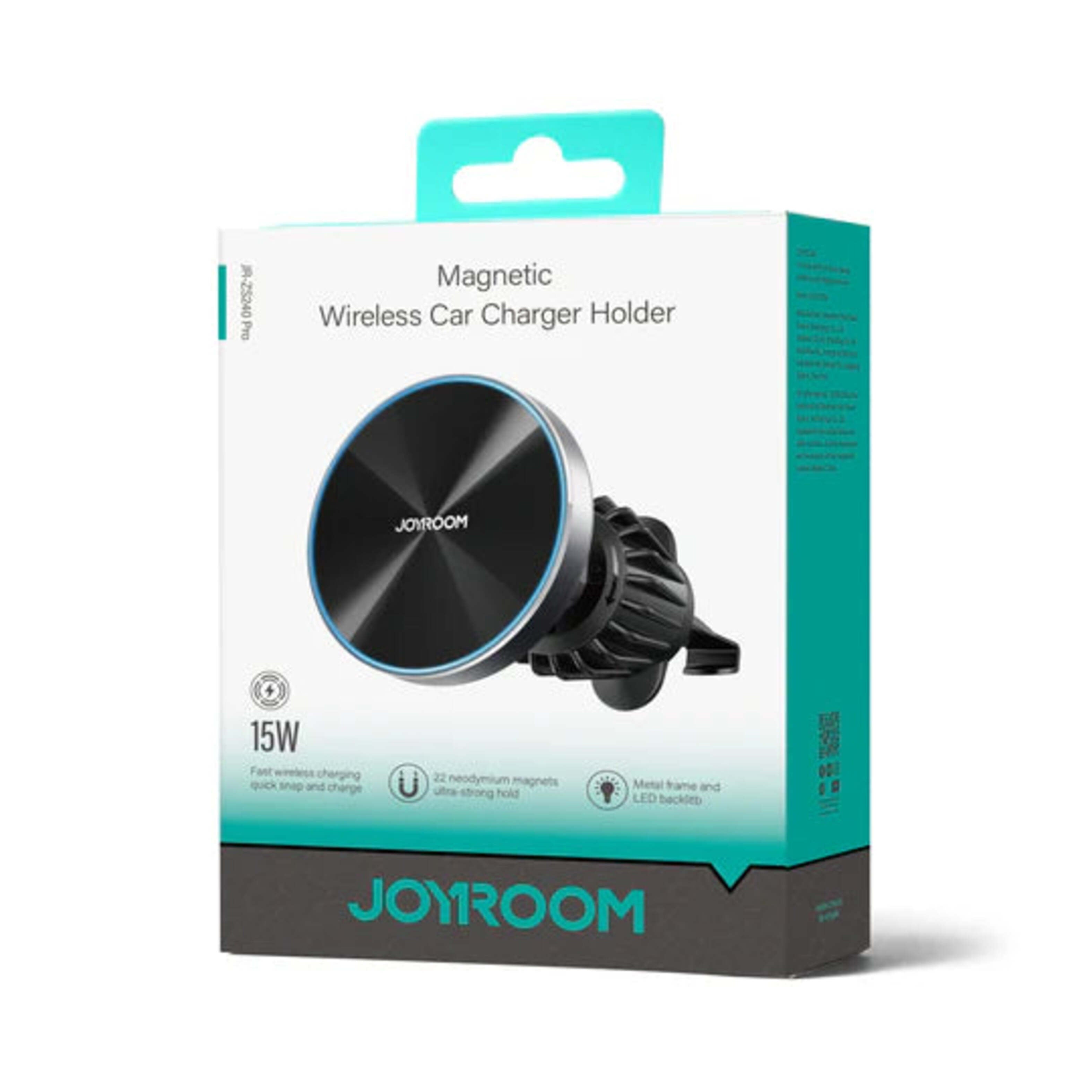 Soporte Magnético Joyroom para Auto con Carga Inalámbrica 15W 