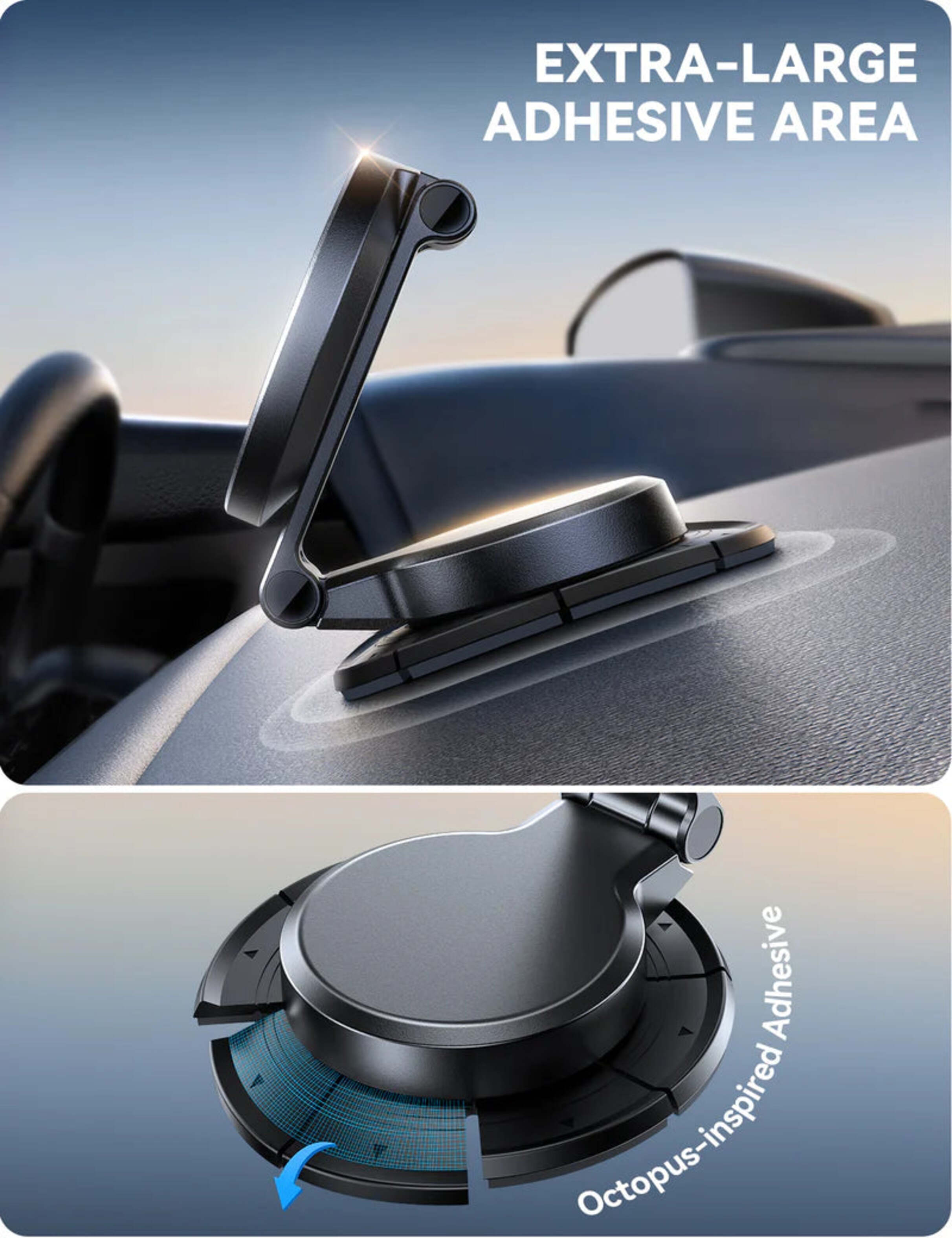 Soporte Magnético Joyroom para Auto Plegable 360° con Carga Inalámbrica 15W 