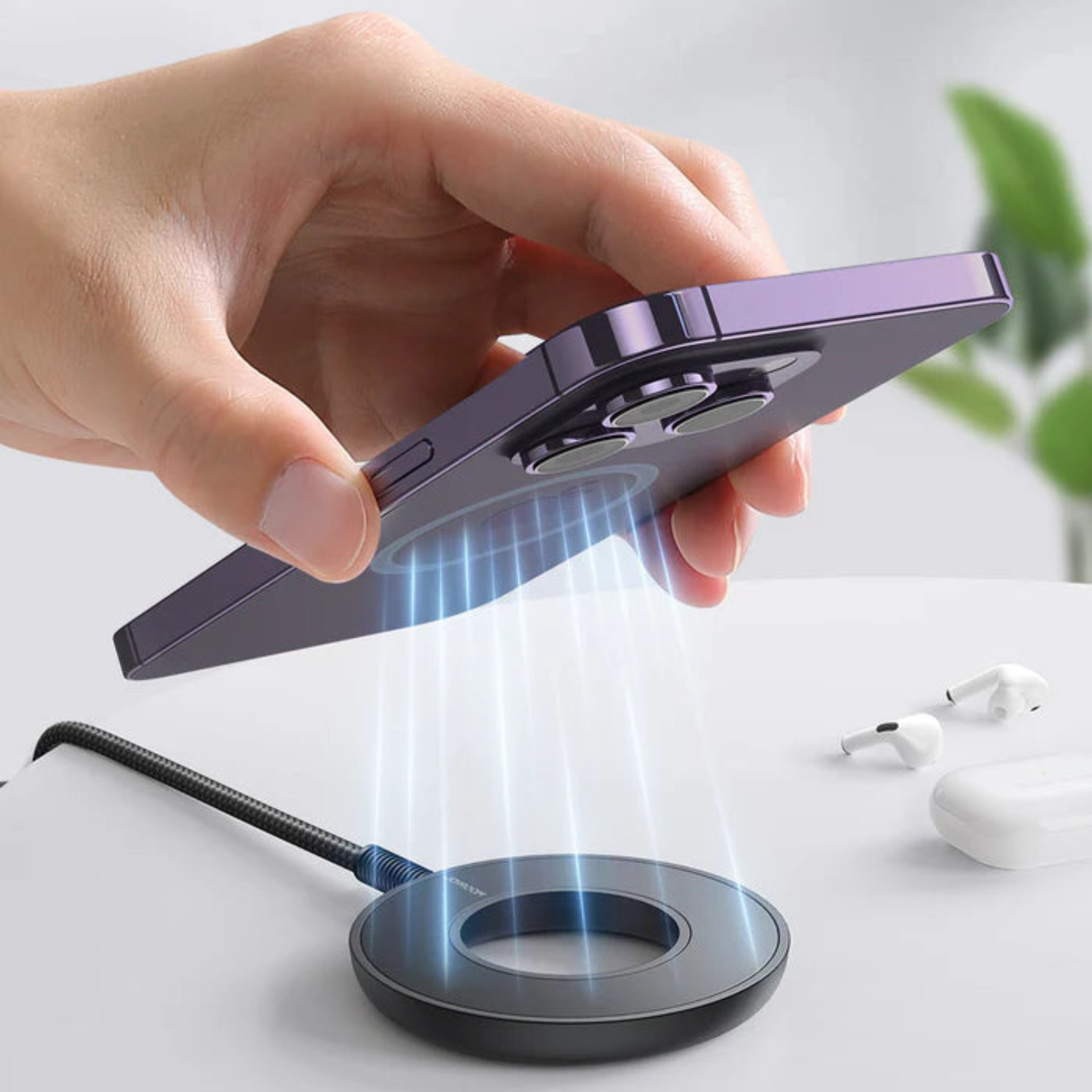 Cargador Inalámbrico Magnético Joyroom 15W USB-C 