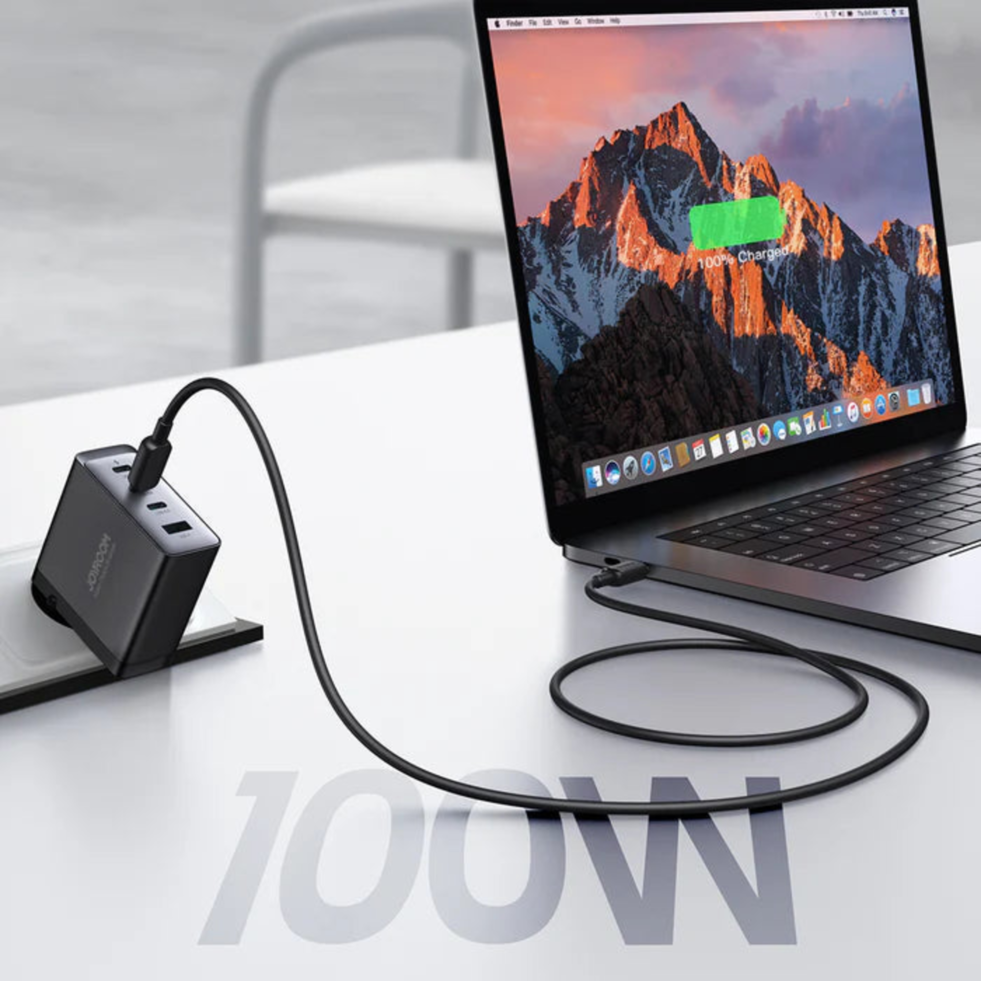 Cargador Joyroom 4 Puertos 100W (USB + 3 USB-C) 