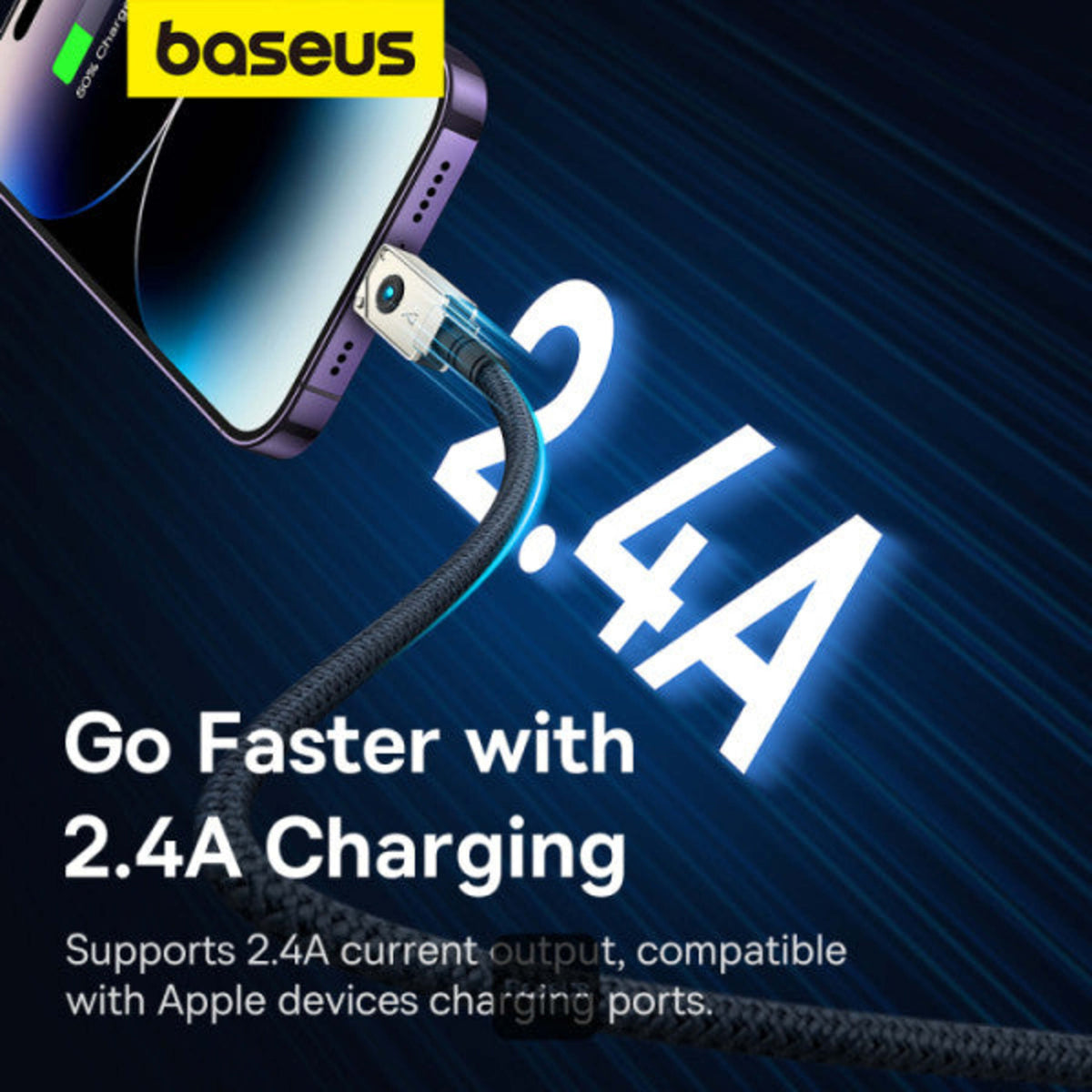 Cable USB-A a Lightning 1 m Ultra Resistente – Baseus Irrompible Series 