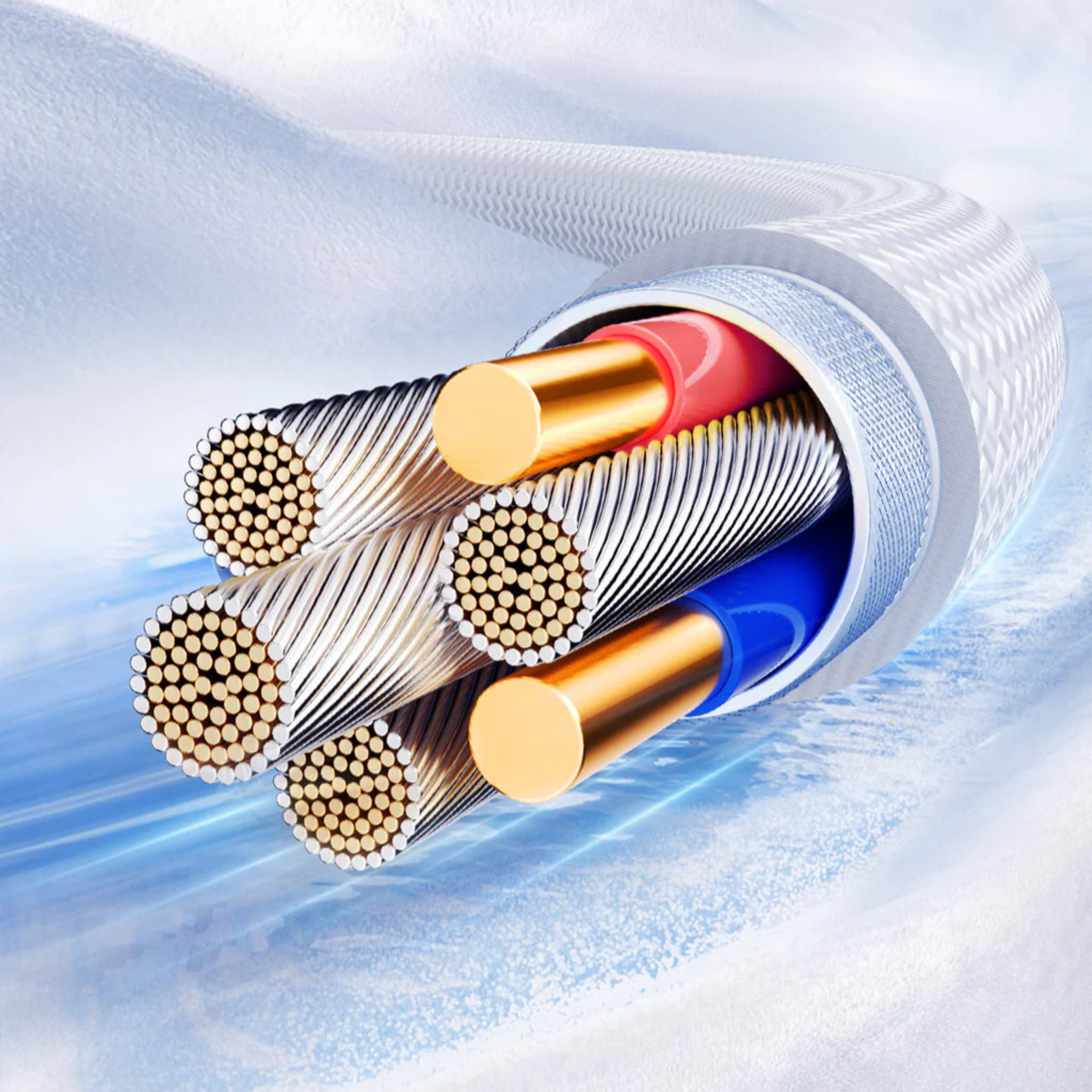 Cable USB-C a USB-C 60W Carga Rápida 1.2 m Blanco 