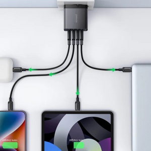 Cargador Joyroom 4 Puertos 100W (USB + 3 USB-C) 