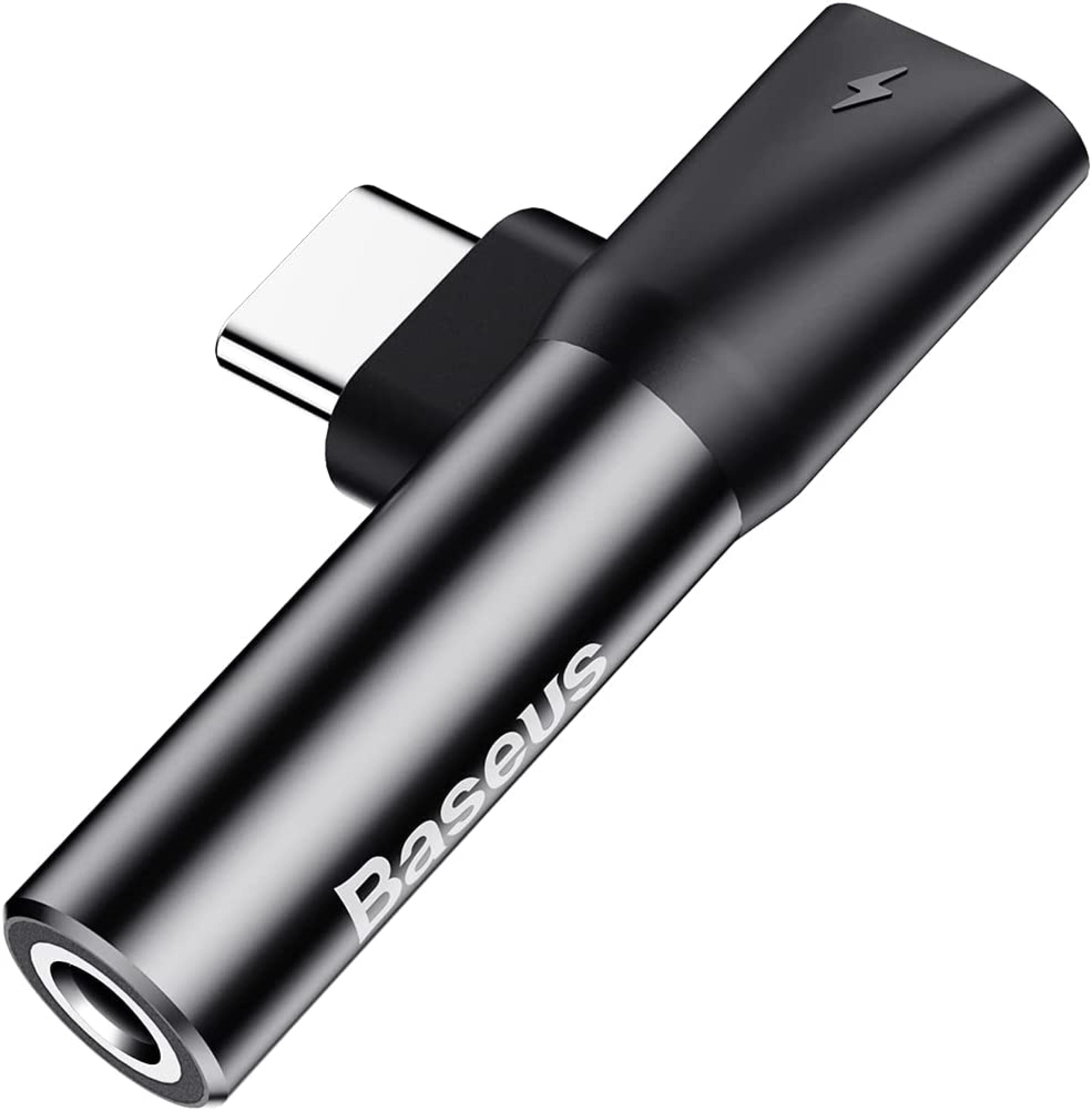 Adaptador Baseus Tipo C a Jack 3,5 mm - Negro 
