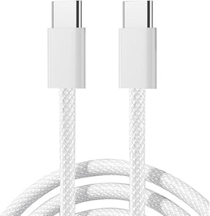 Cable USB-C a USB-C 60W Trenzado Carga Rápida 1 m 