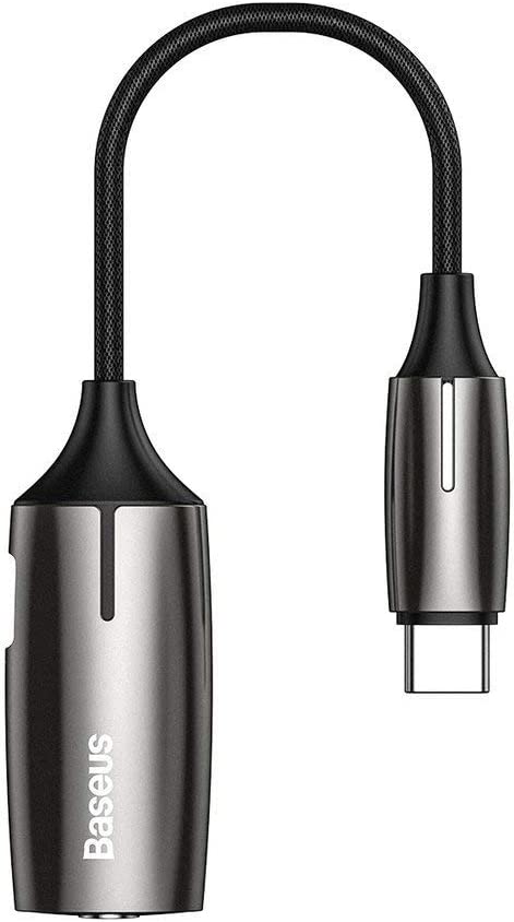 Adaptador Baseus 2 en 1 USB-C a USB-C + Jack 3.5 mm