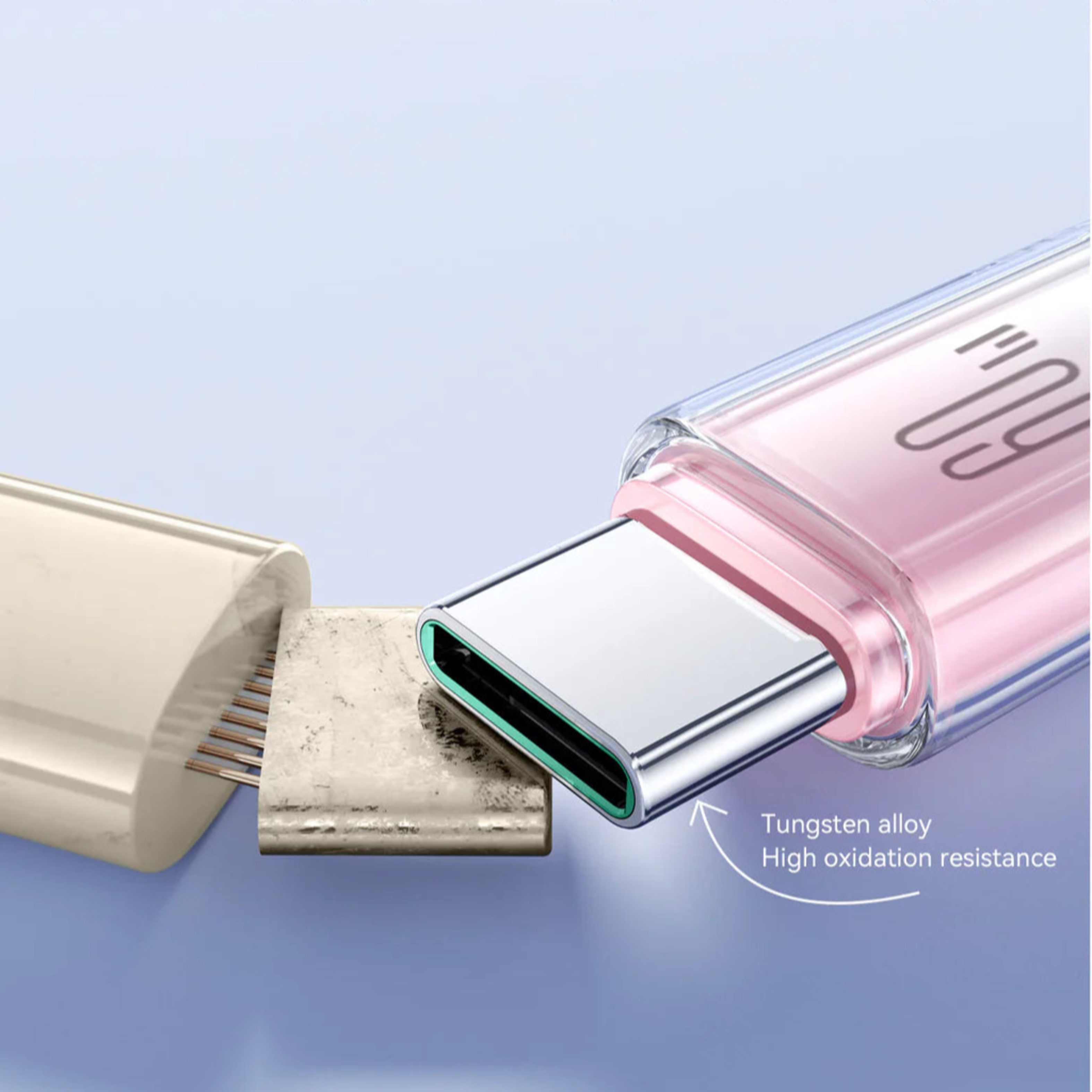 Cable USB-C a USB-C 60W Carga Rápida 1.2 m Blanco 