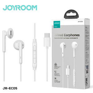 Audífonos alámbricos JOYROOM JR-EC05 - Blanco