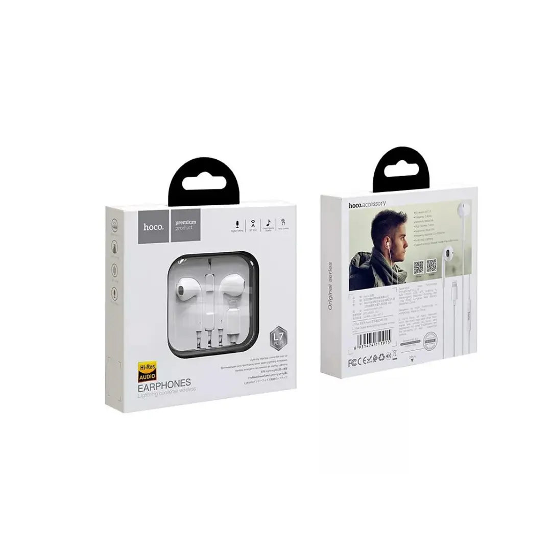 Hoco L7 Plus Lightning Headphones - White
