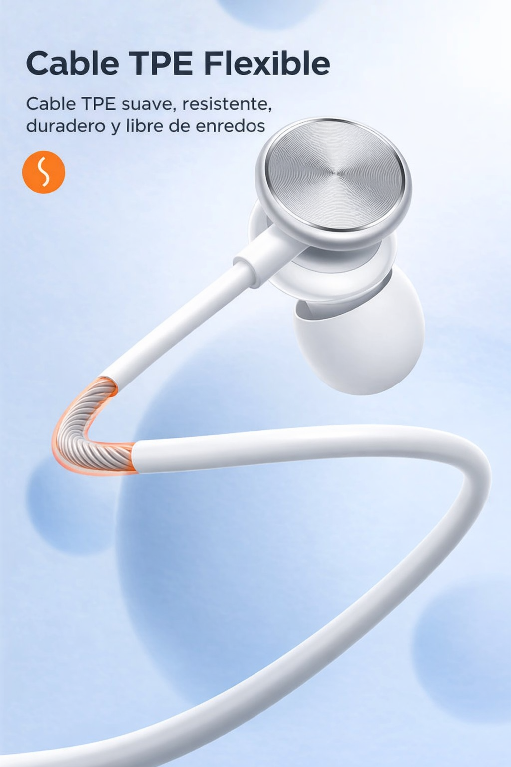 Audífonos In-Ear Jack 3.5 mm Joyroom Silver 