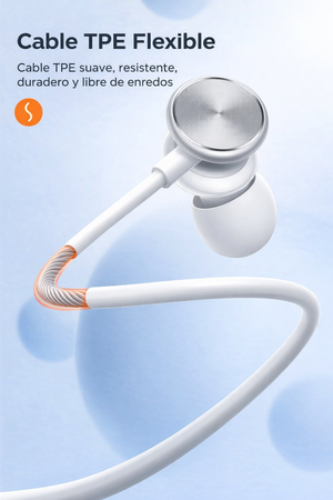 Audífonos In-Ear Jack 3.5 mm Joyroom Silver 