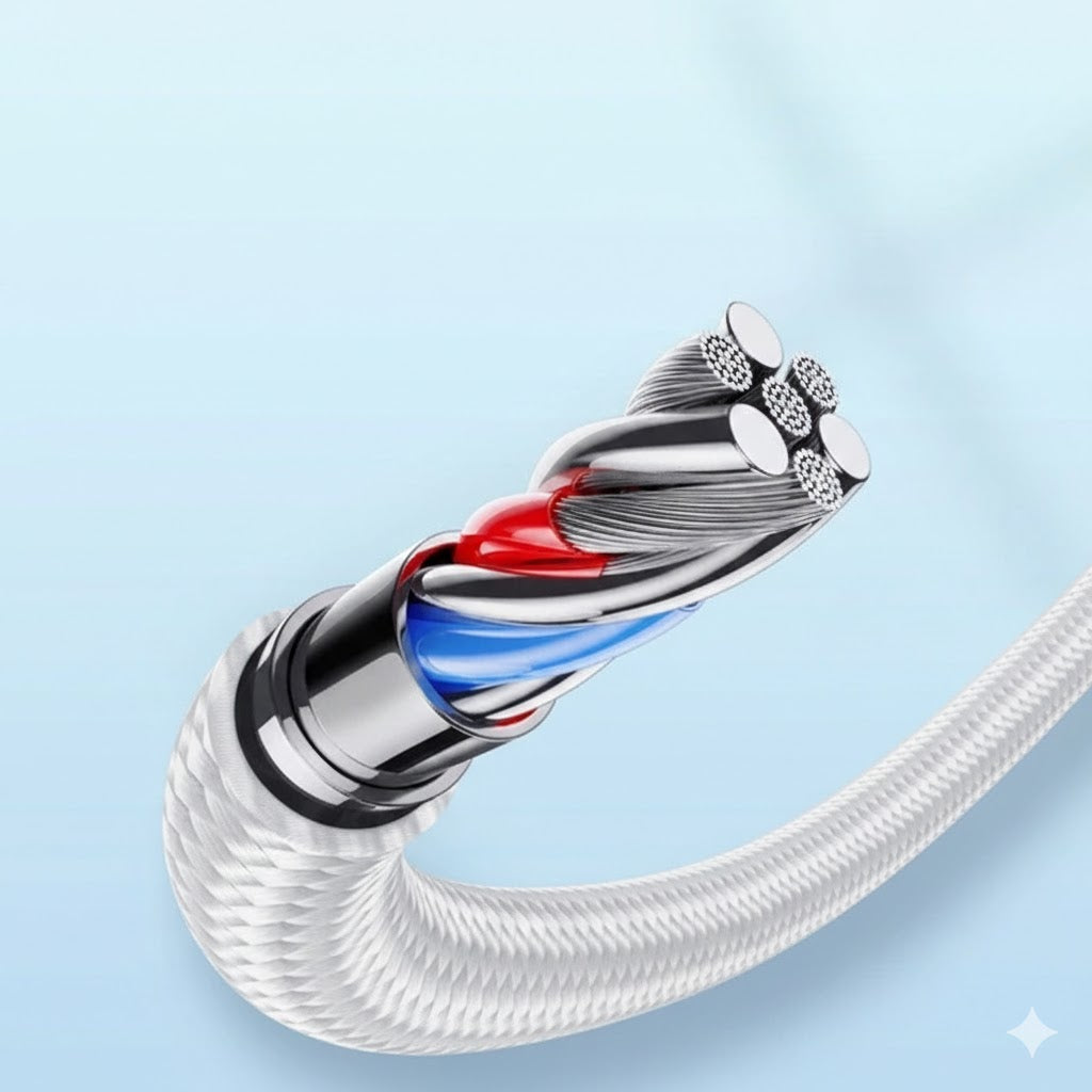 Cable USB-A a Lightning 30W Carga Rápida 1.2 m Blanco – Joyroom Extraordinary 