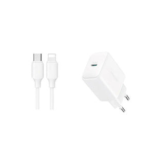 Cargador de pared JOYROOM JR-TCF20 USB-C a Lightning 1 m - Blanco