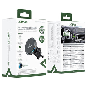 Soporte vehicular con carga ACEFAST D61 25W - Gris metálico