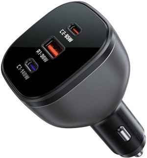 Cargador vehicular ACEFAST B14 165W 3 puertos - Negro