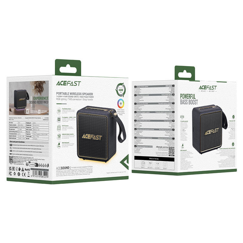 Parlante ACEFAST K3 Nano - Negro