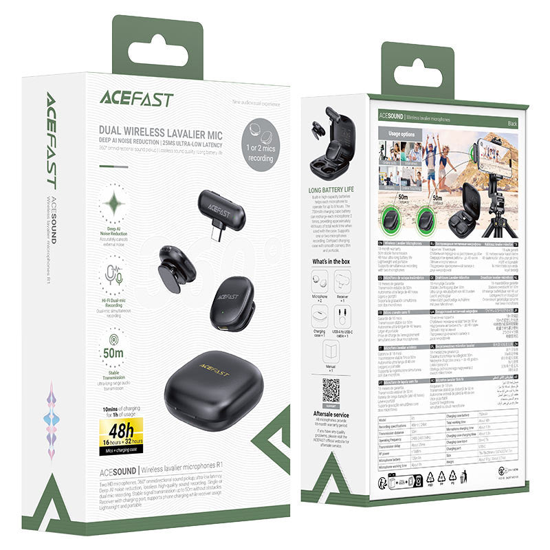 Micrófono ACEFAST R1 - Negro