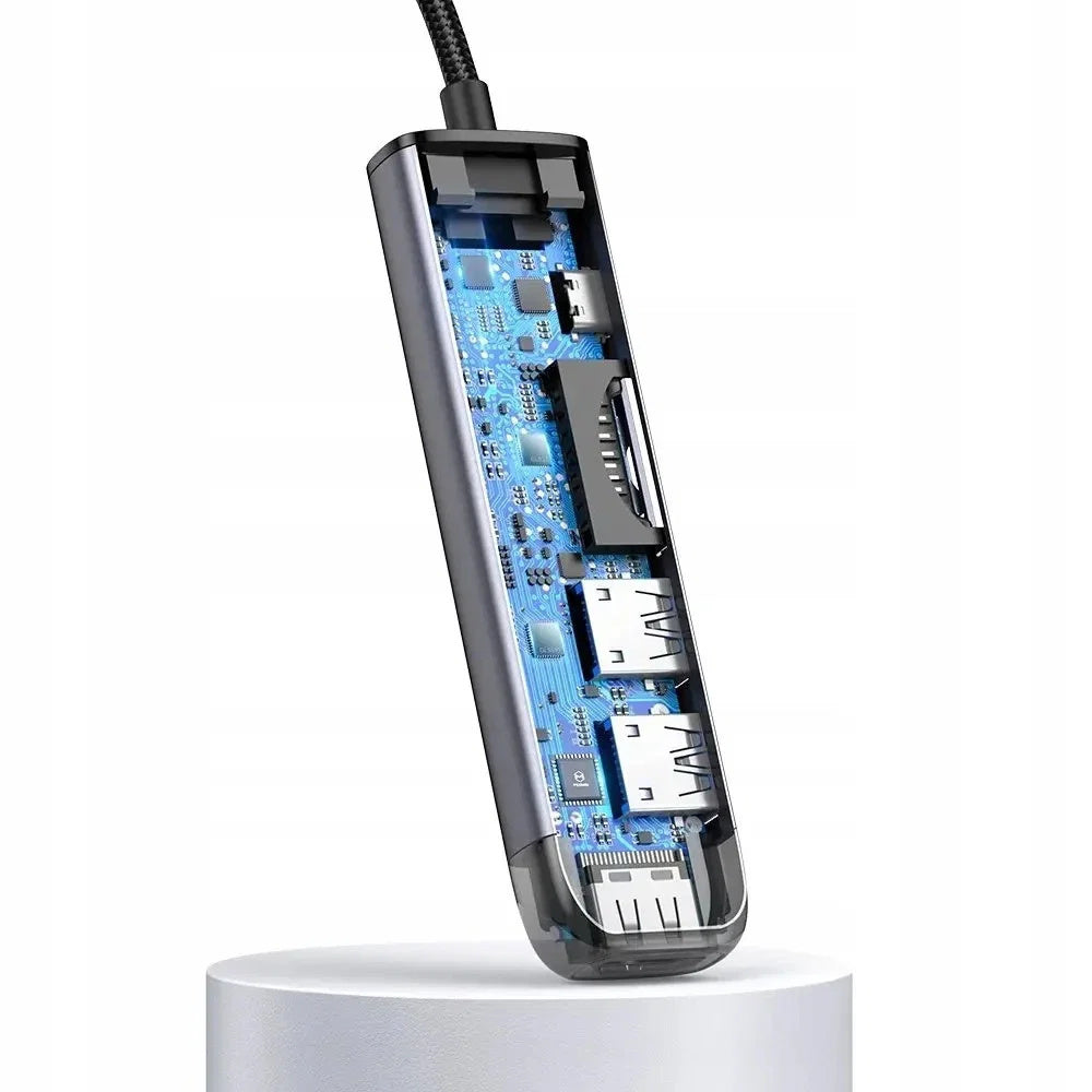 Hub multipuerto McDodo HU-7740 100W 6 puertos - Gris
