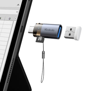 Adaptador McDodo OT-7600 USB-A a USB-C - Negro