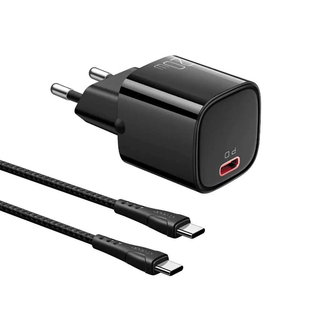 Cargador de pared McDodo CH-4693 20W USB-C a Lightning 1.2 m 1 puerto - Negro