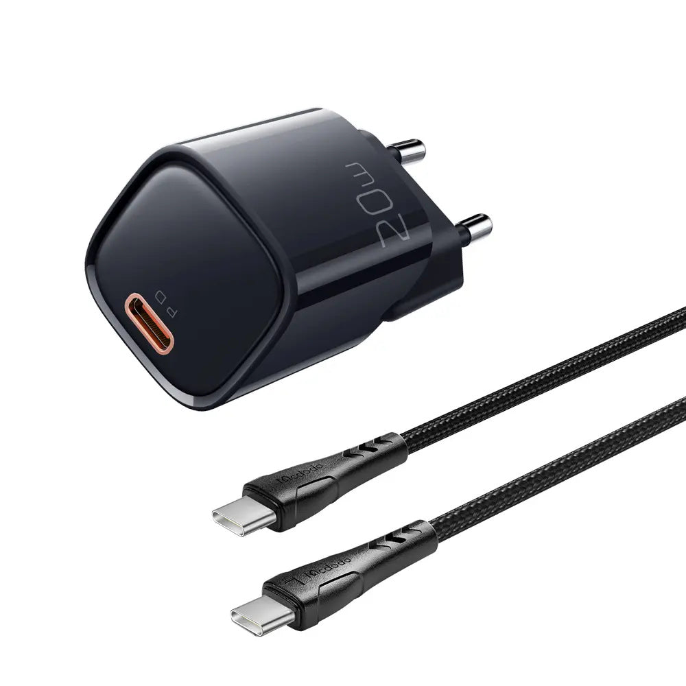 Cargador de pared McDodo CH-4693 20W USB-C a Lightning 1.2 m 1 puerto - Negro