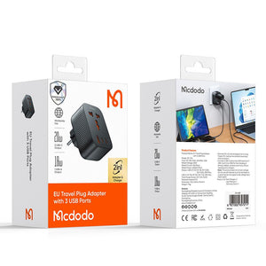 Adaptador de viaje McDodo CP-0750 20W - Negro
