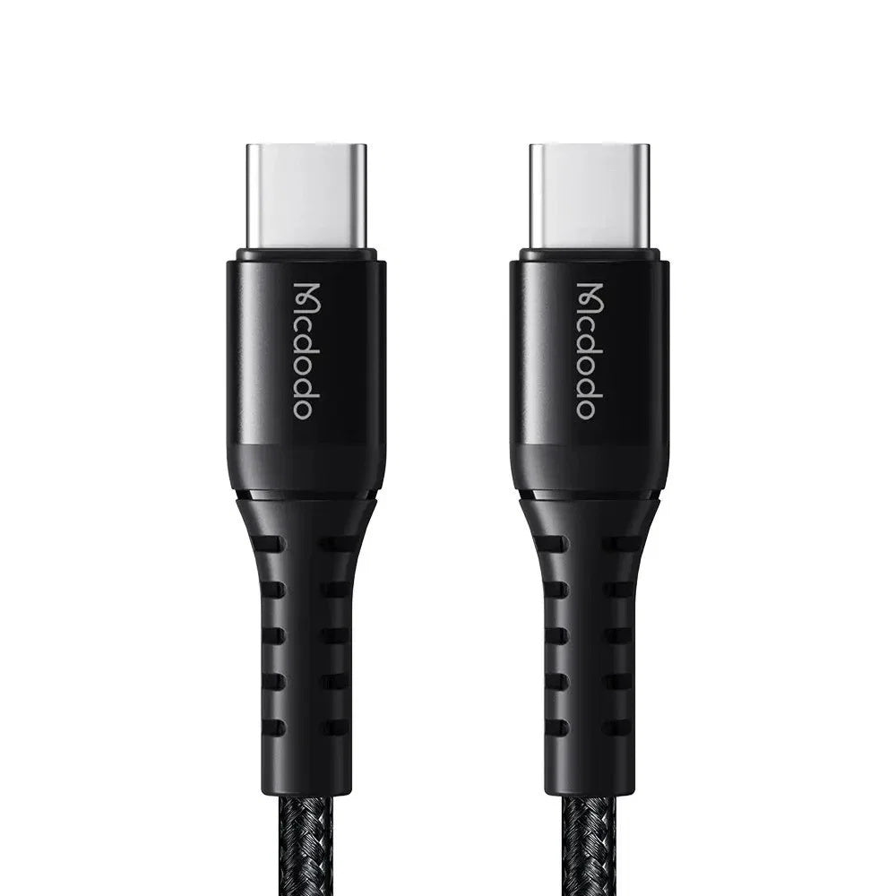 Cable de datos y carga McDodo CA-5641 60W USB-C a USB-C 1 m - Negro