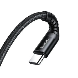 Cable de datos y carga McDodo CA-5641 60W USB-C a USB-C 1 m - Negro