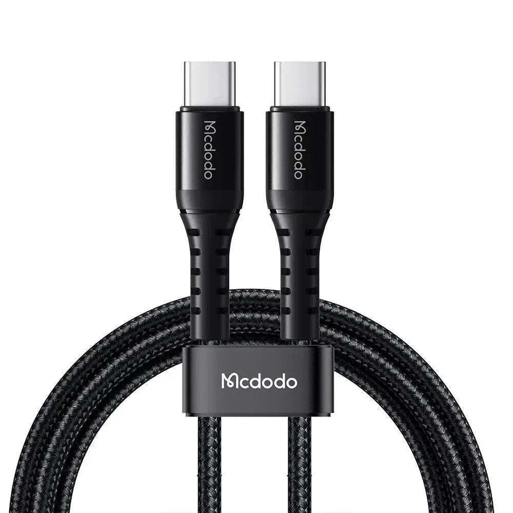 Cable de datos y carga McDodo CA-5641 60W USB-C a USB-C 1 m - Negro